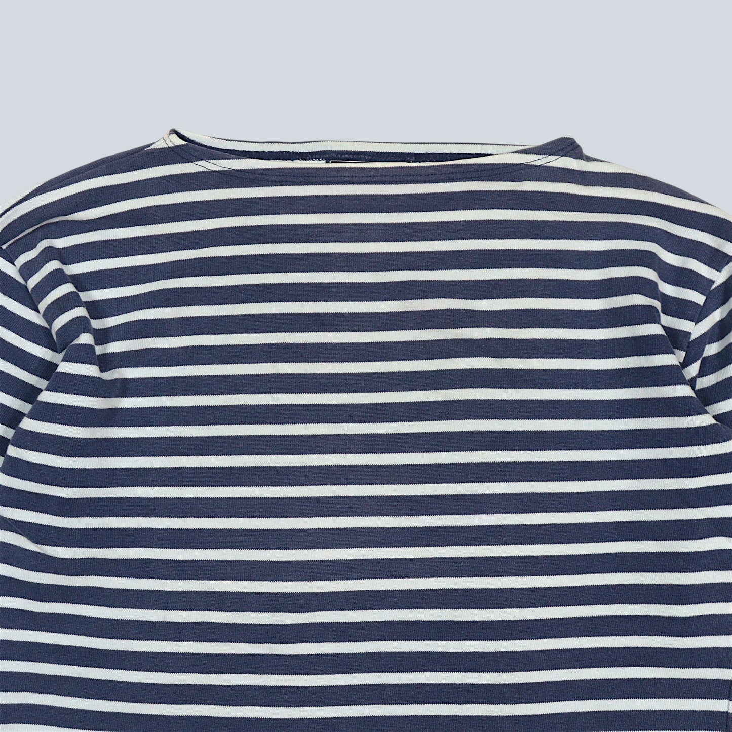 Used Boat Neck Sleeve Striped Shirt / Made in FRANCE