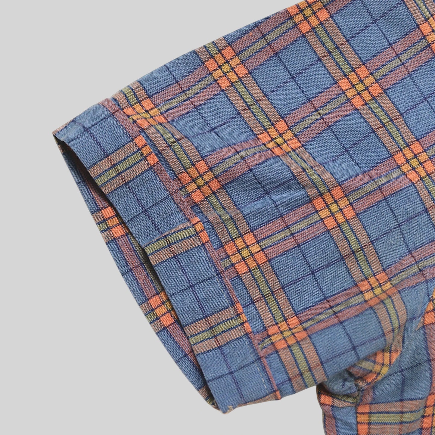 70s Check Open Collar Shirt