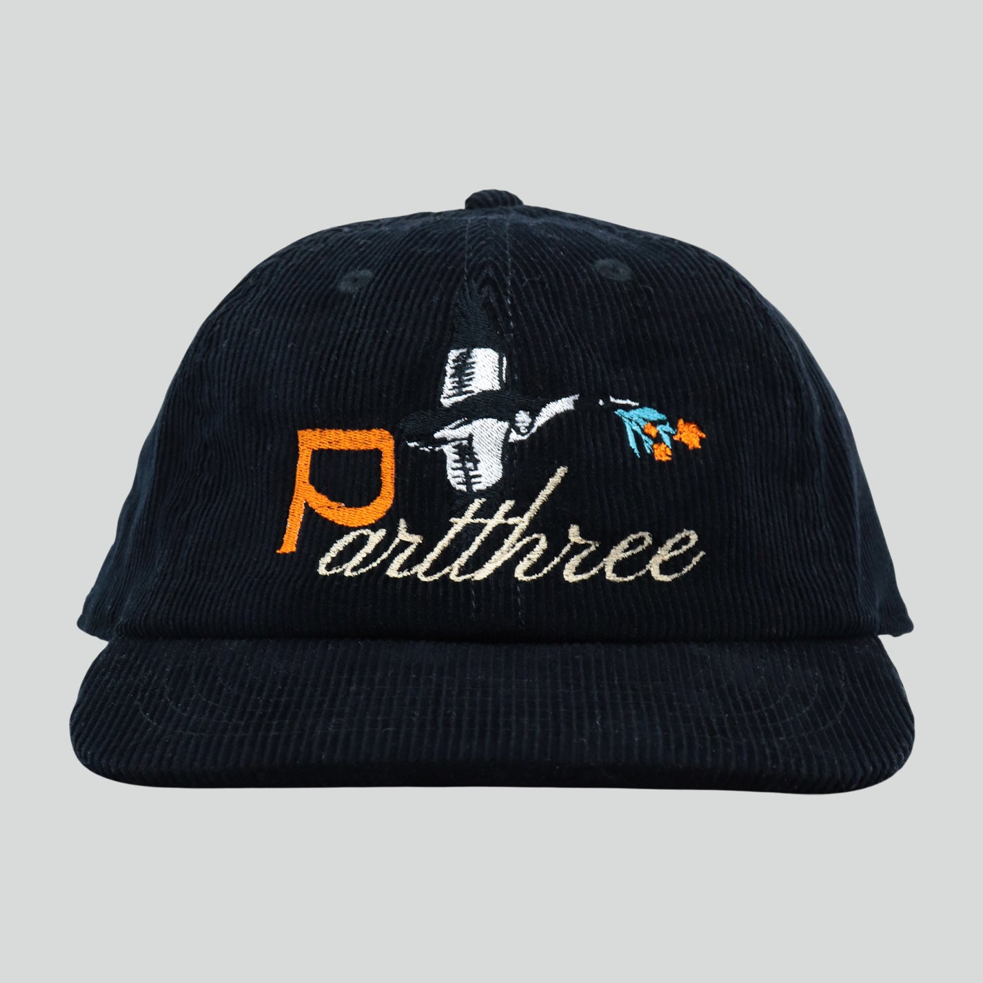 "Partthree Duck Corduroy Hat" (BLACK)