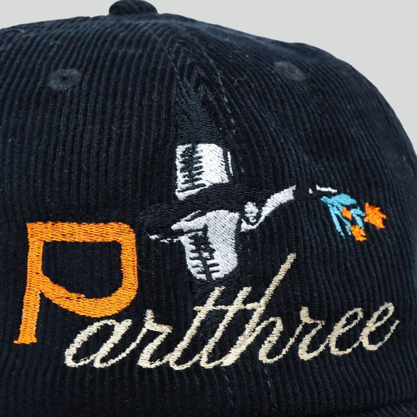 "Partthree Duck Corduroy Hat" (BLACK)