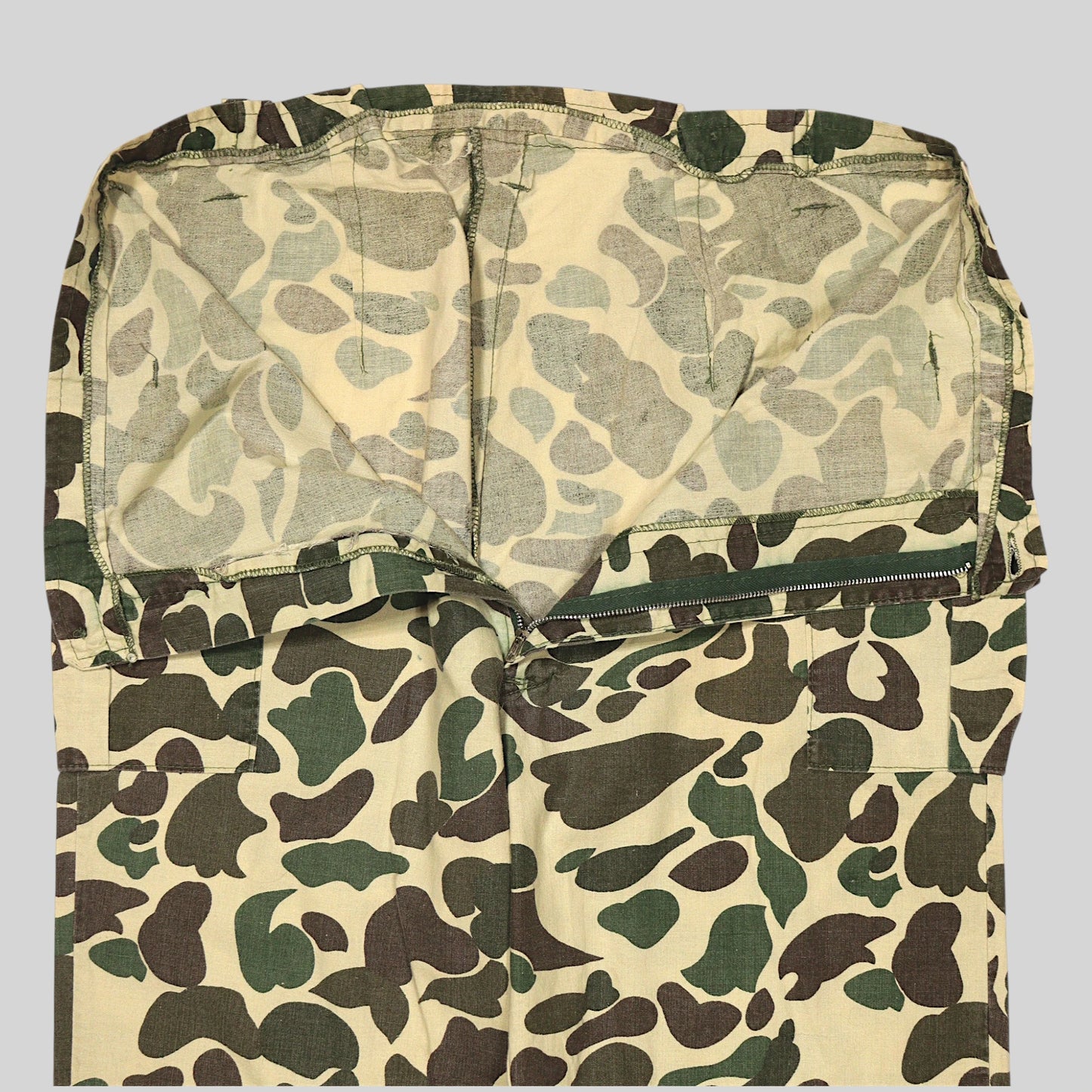 60s–70s Duck Hunter Camo Cargo Pants