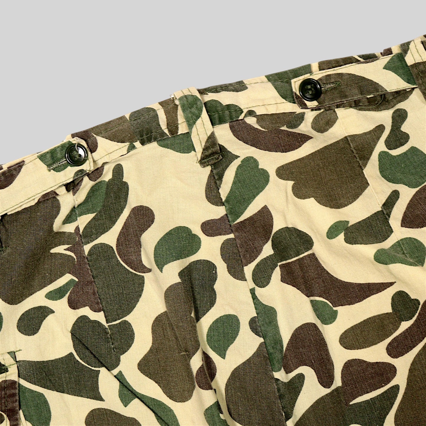 60s–70s Duck Hunter Camo Cargo Pants