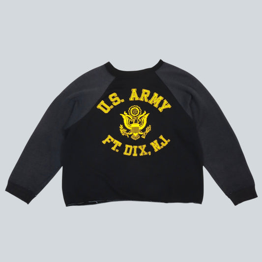 70~80's 2-Tone Raglan Sweatshirt "U.S. ARMY FT. DIX, N.J."
