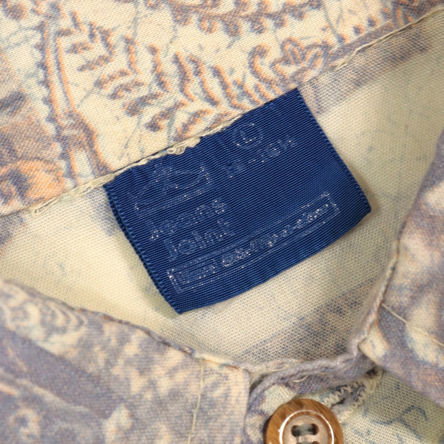 70s Sears Jeans Joint "All-over Advertising Print Shirt" / Made in USA