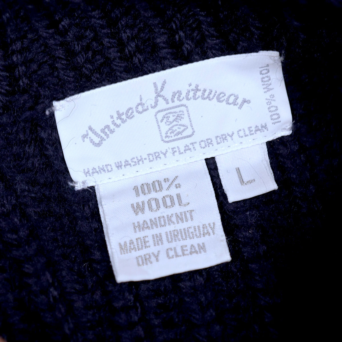 90s Handknit Wool Sweater / Made in URUGUAY