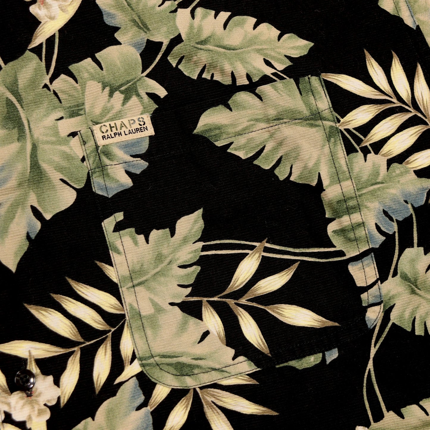 90's Botanical Open Collar Shirt