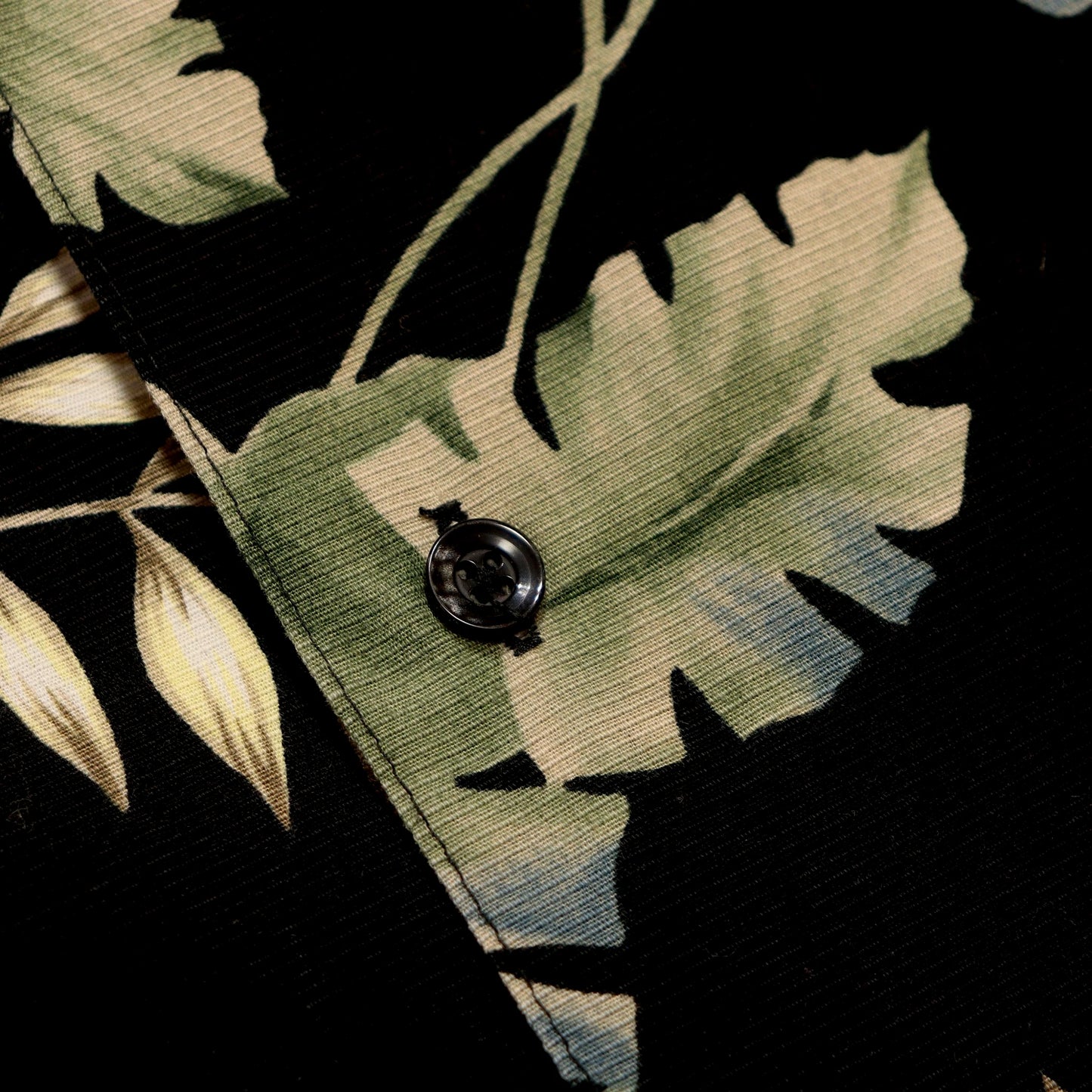 90's Botanical Open Collar Shirt