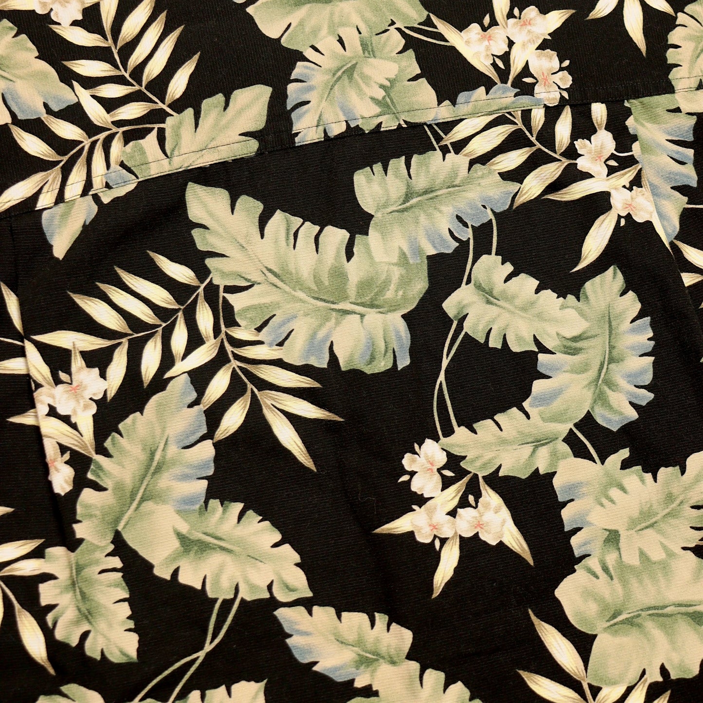 90's Botanical Open Collar Shirt