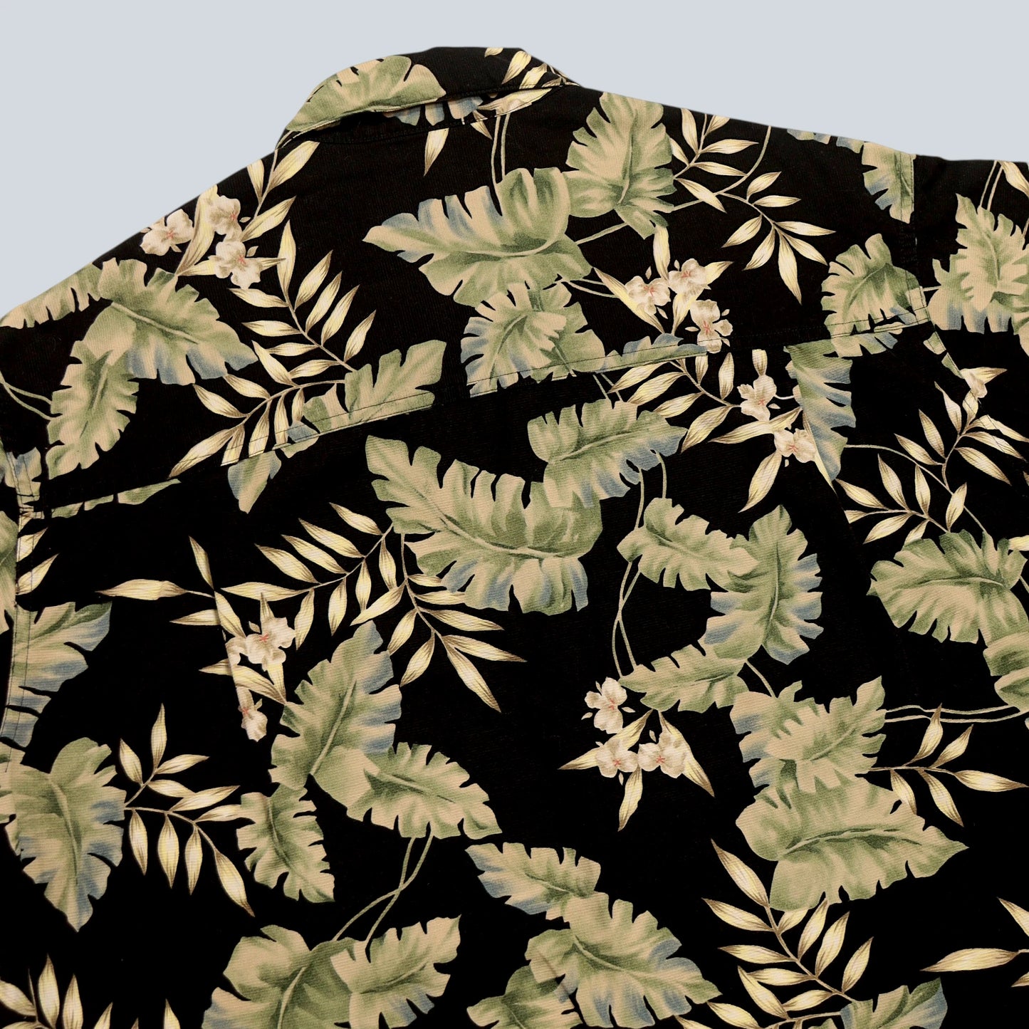 90's Botanical Open Collar Shirt