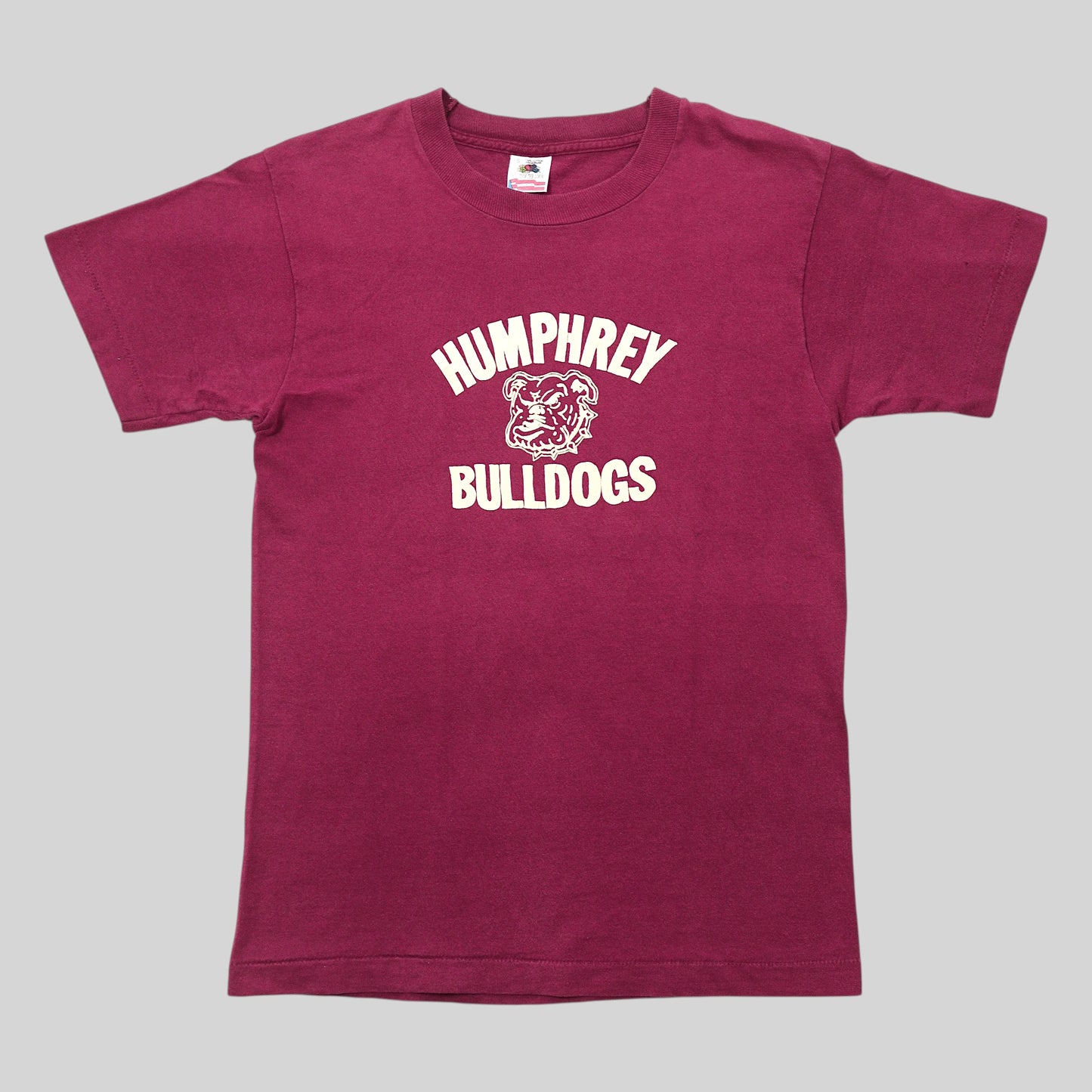 90s HUMPHREY BULLDOGS Print T-Shirt / Made in USA