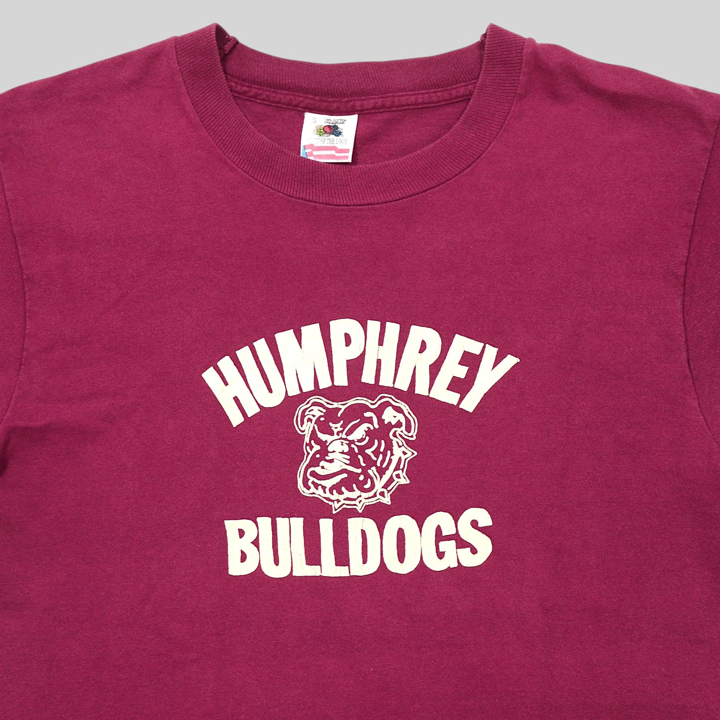 90s HUMPHREY BULLDOGS Print T-Shirt / Made in USA