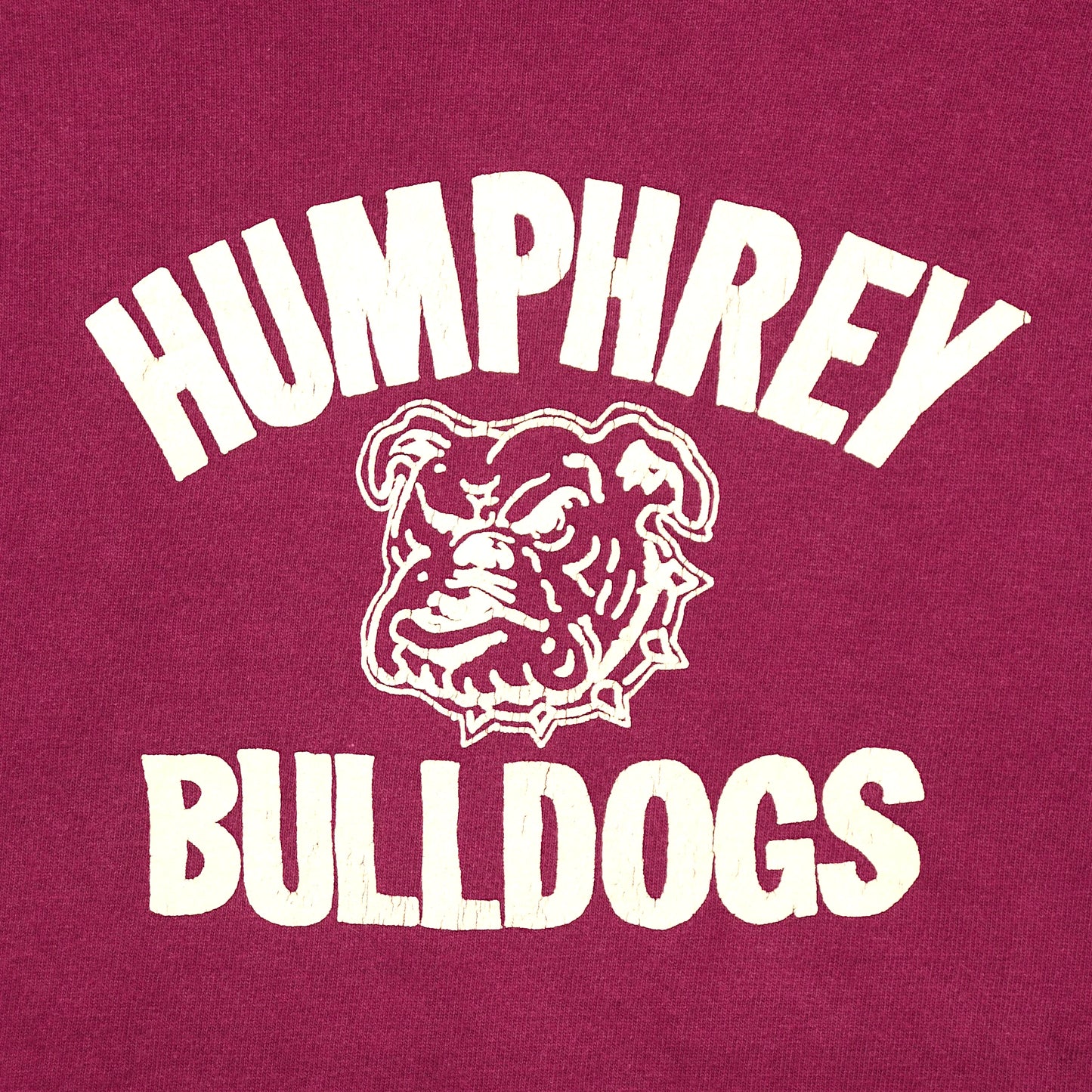 90s HUMPHREY BULLDOGS Print T-Shirt / Made in USA