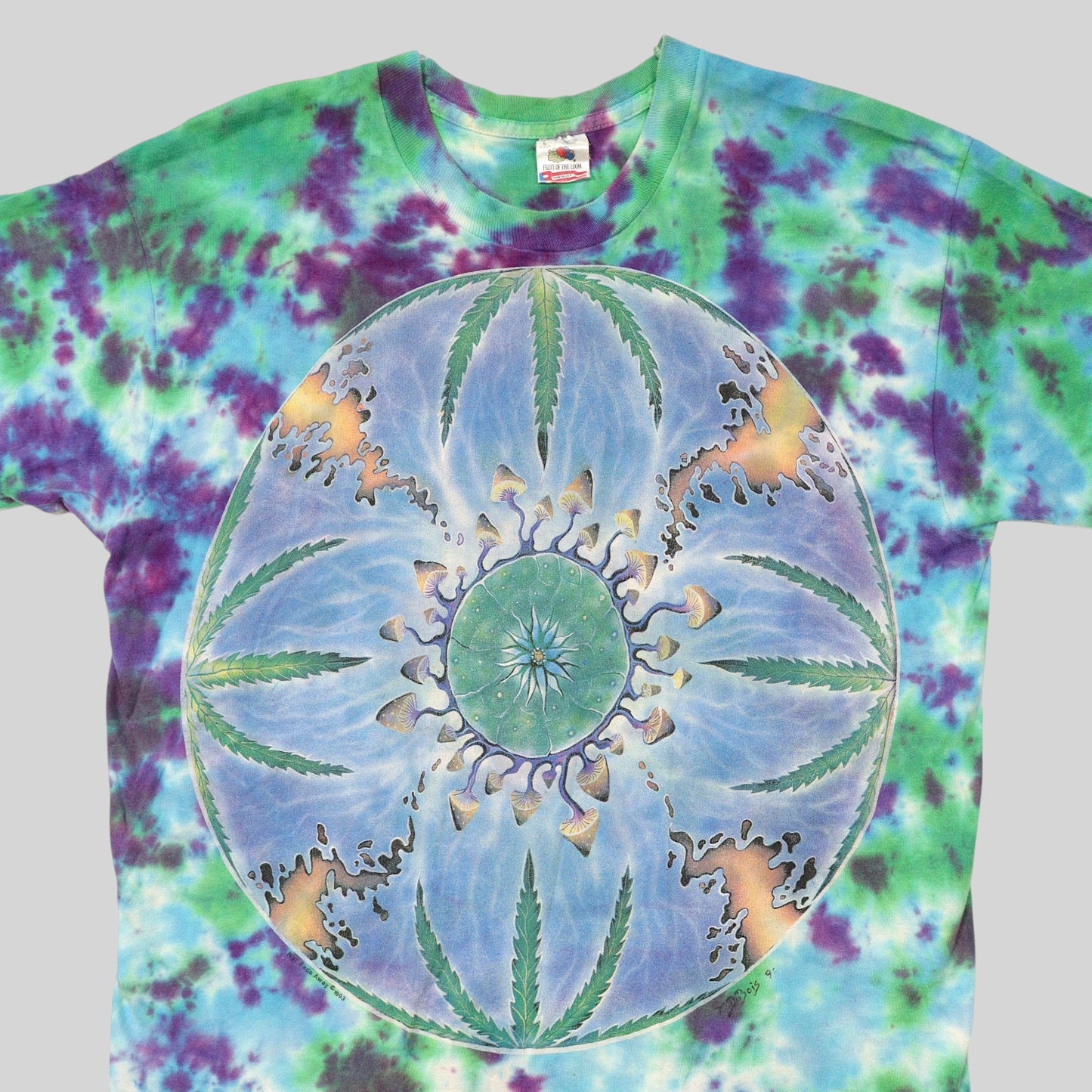 1993 Not Fade Away “Mike DuBois” Psychedelic Tie-Dye T-Shirt / Made in USA