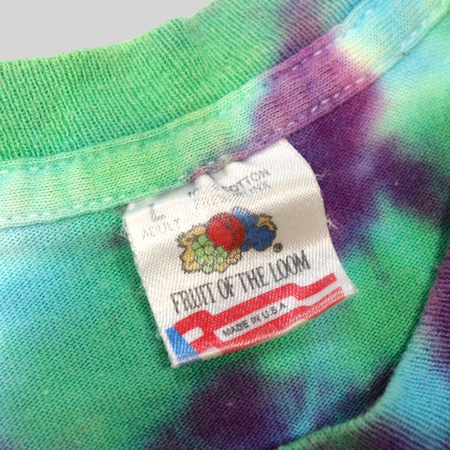 1993 Not Fade Away “Mike DuBois” Psychedelic Tie-Dye T-Shirt / Made in USA