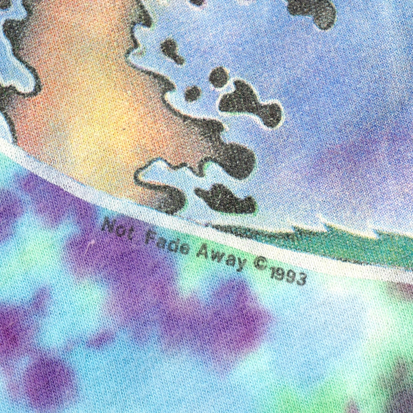 1993 Not Fade Away “Mike DuBois” Psychedelic Tie-Dye T-Shirt / Made in USA