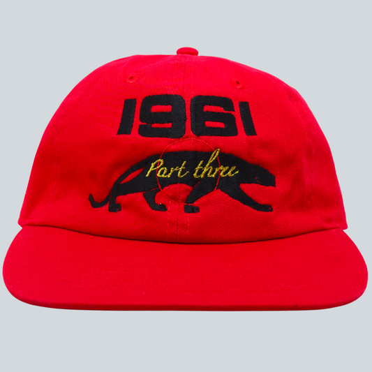 "1961 / Part three Embroidery Hat" (RED)