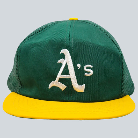 90's Trucker Cap "Oakland Athletics" / Made by KURIHARA