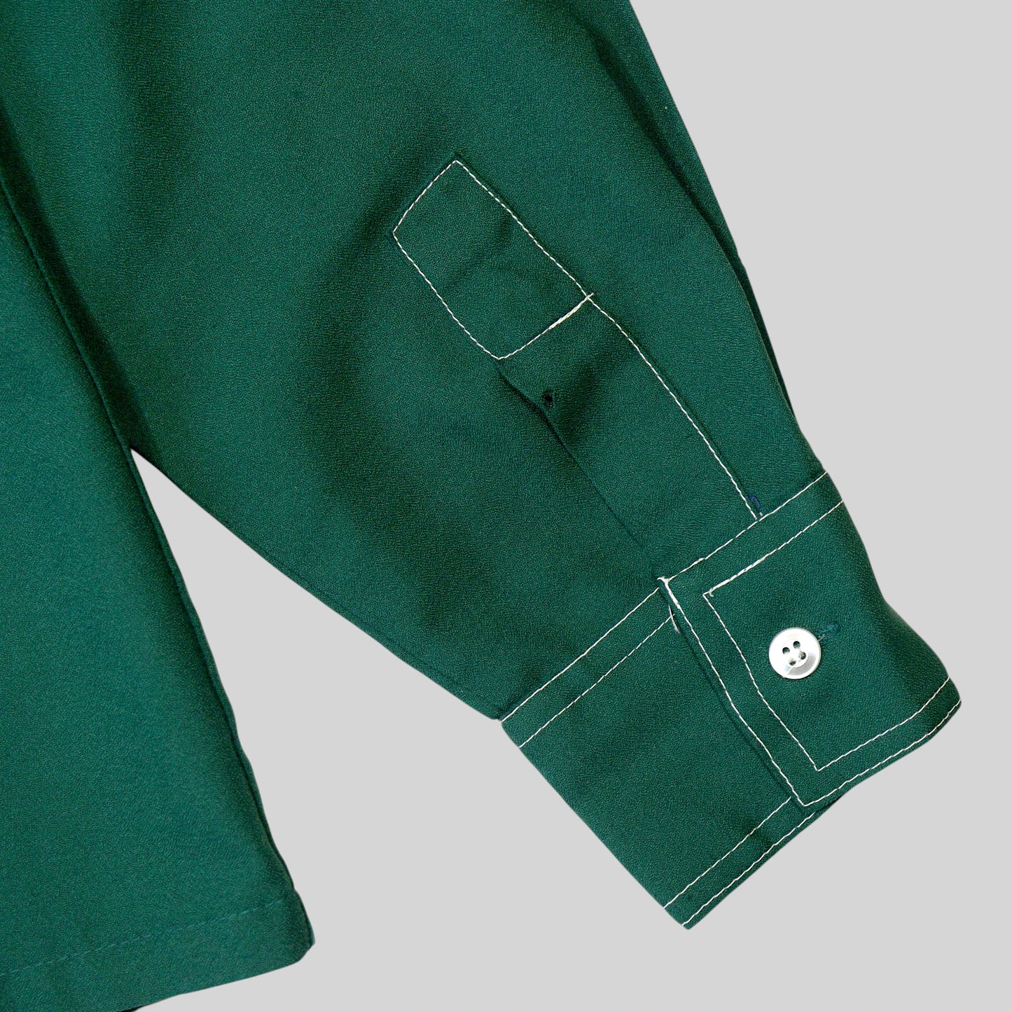70s "PERMA-PREST" Stitch Detail Shirt / Made in JAPAN