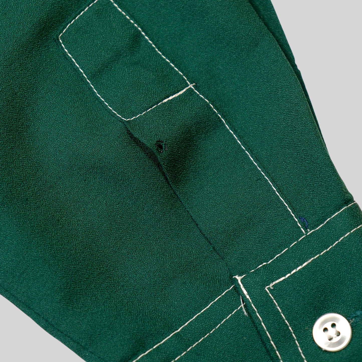 70s "PERMA-PREST" Stitch Detail Shirt / Made in JAPAN