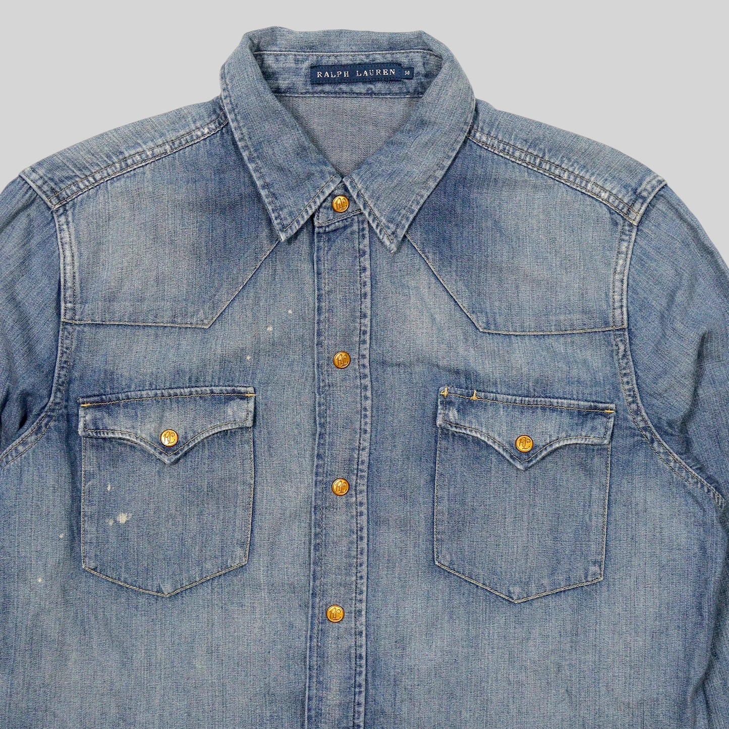 00s Denim Western Shirt