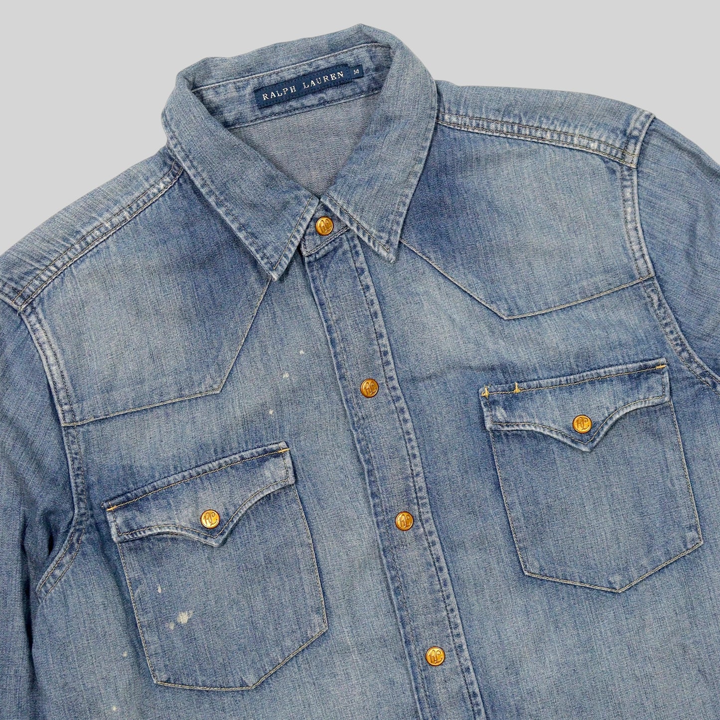 00s Denim Western Shirt