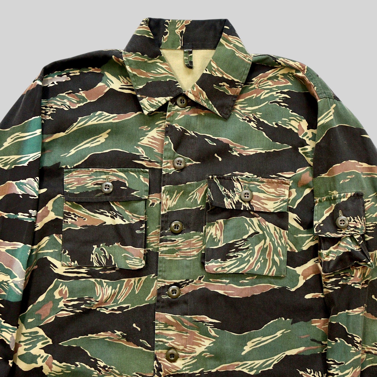 Used Tiger Stripe Camouflage Military Jacket