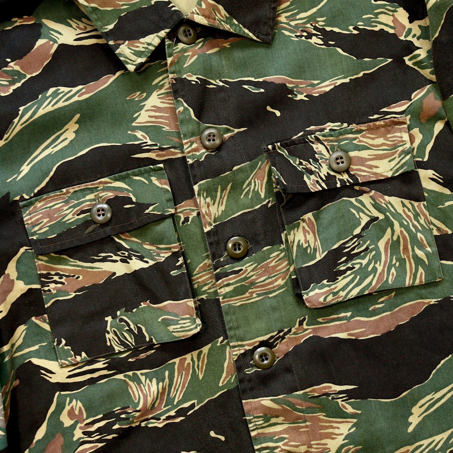 Used Tiger Stripe Camouflage Military Jacket