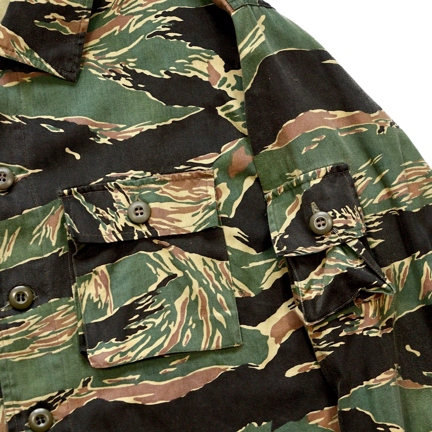Used Tiger Stripe Camouflage Military Jacket