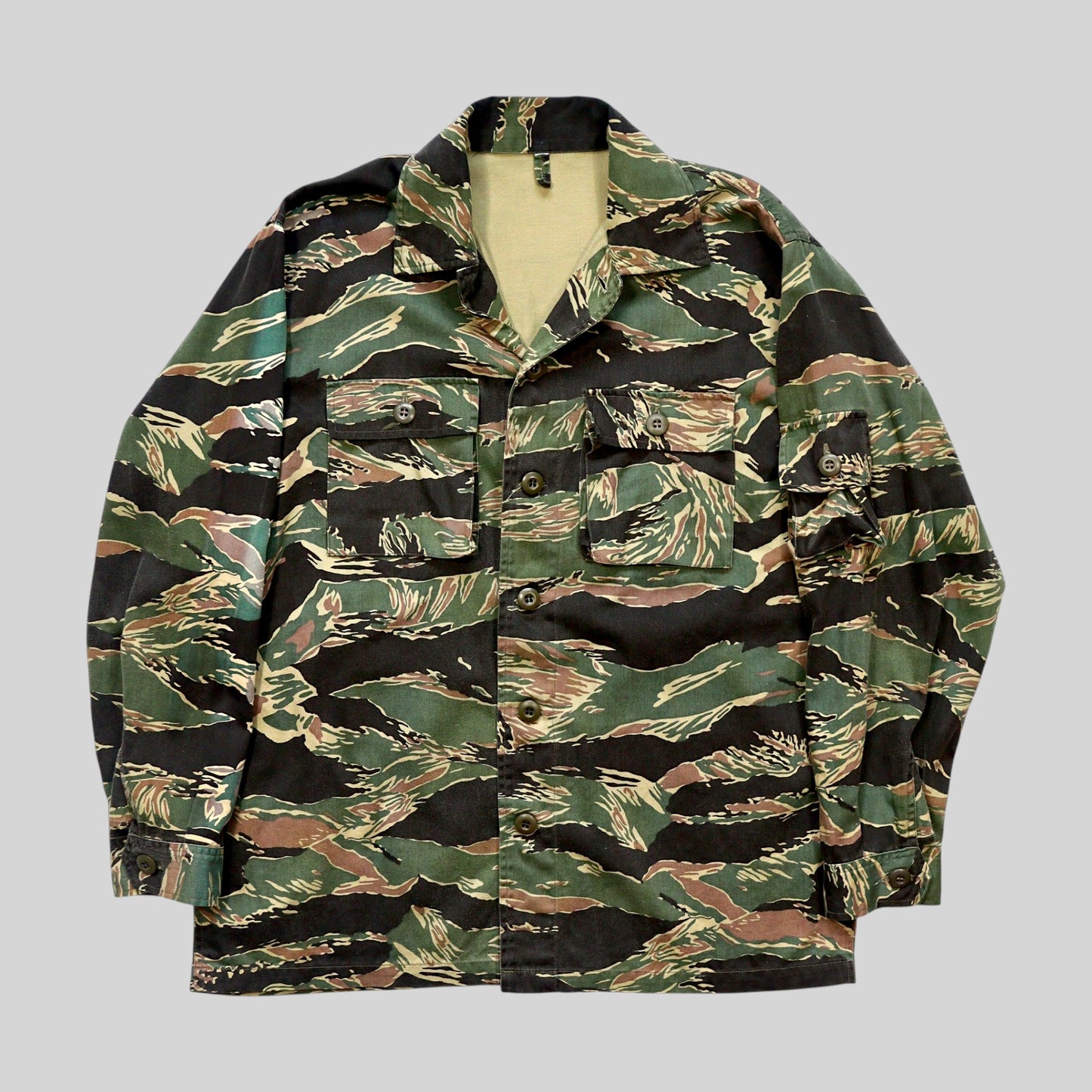 Used Tiger Stripe Camouflage Military Jacket