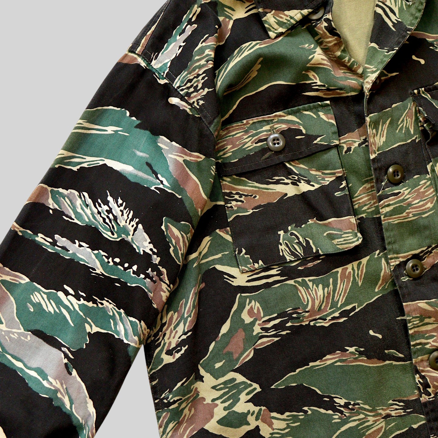 Used Tiger Stripe Camouflage Military Jacket