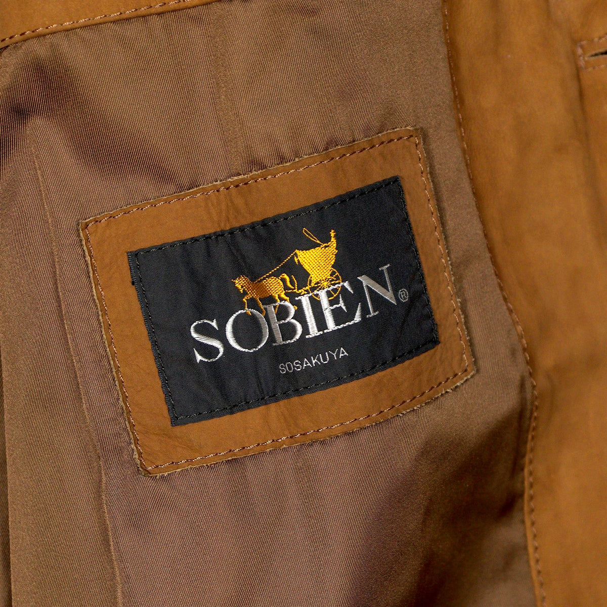 90s Cowhide Suede Belted Coat