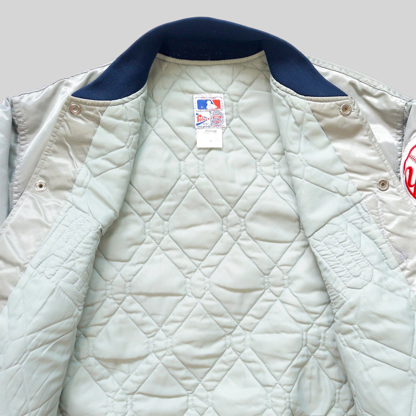 70s–80s New York Yankees Satin Varsity Jacket / Made in USA