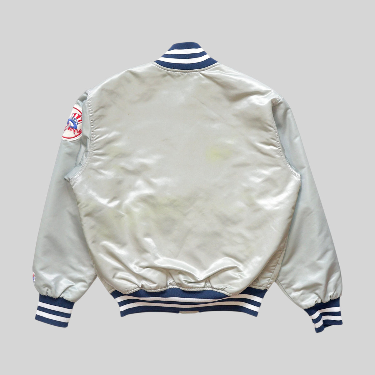 70s–80s New York Yankees Satin Varsity Jacket / Made in USA