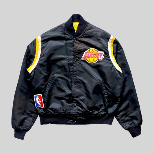 80s–90s Los Angeles Satin Varsity Jacket / Made in USA