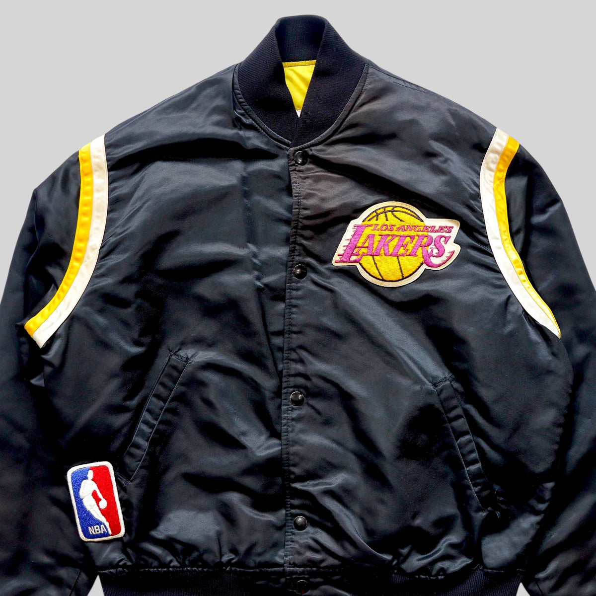 80s–90s Los Angeles Satin Varsity Jacket / Made in USA
