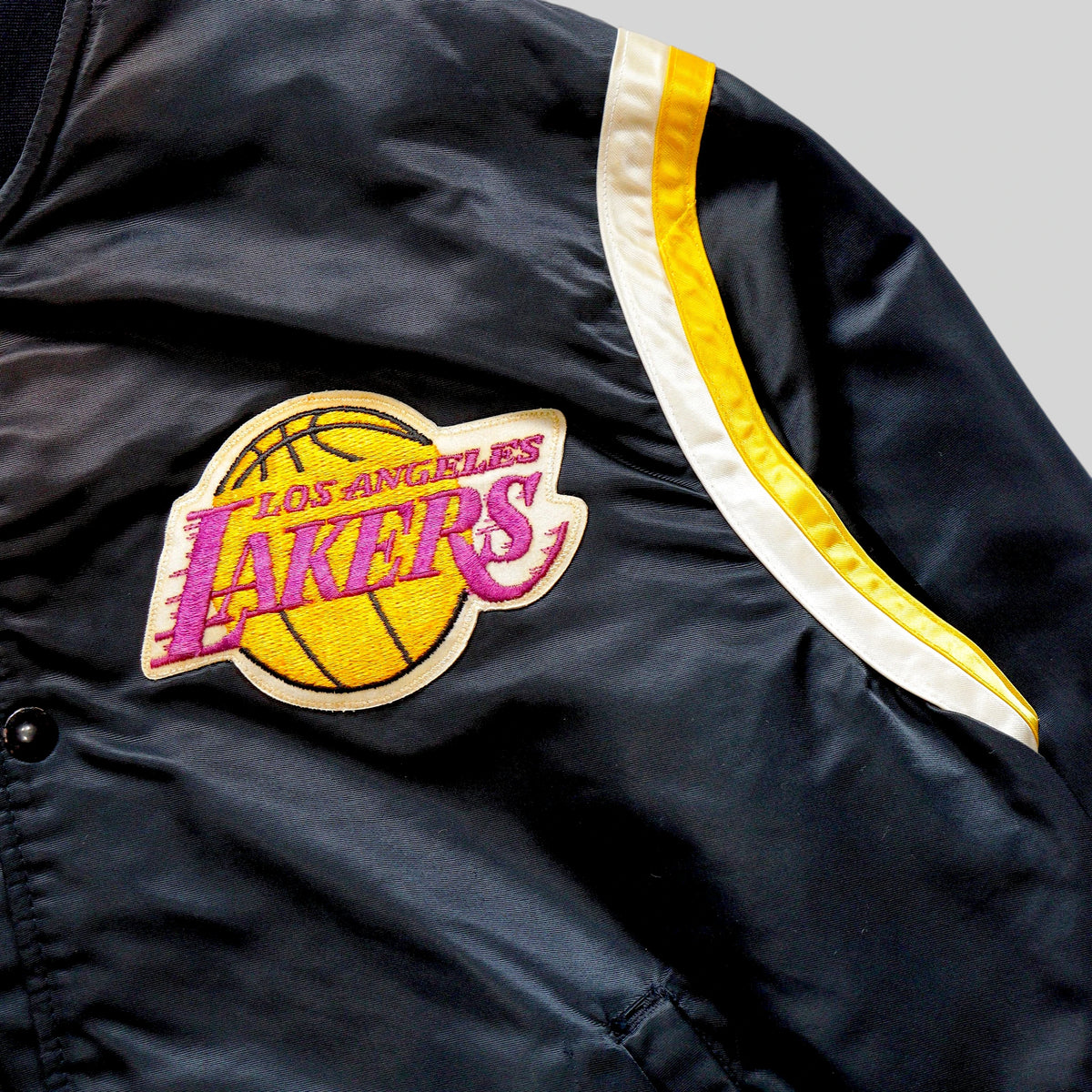 80s–90s Los Angeles Satin Varsity Jacket / Made in USA