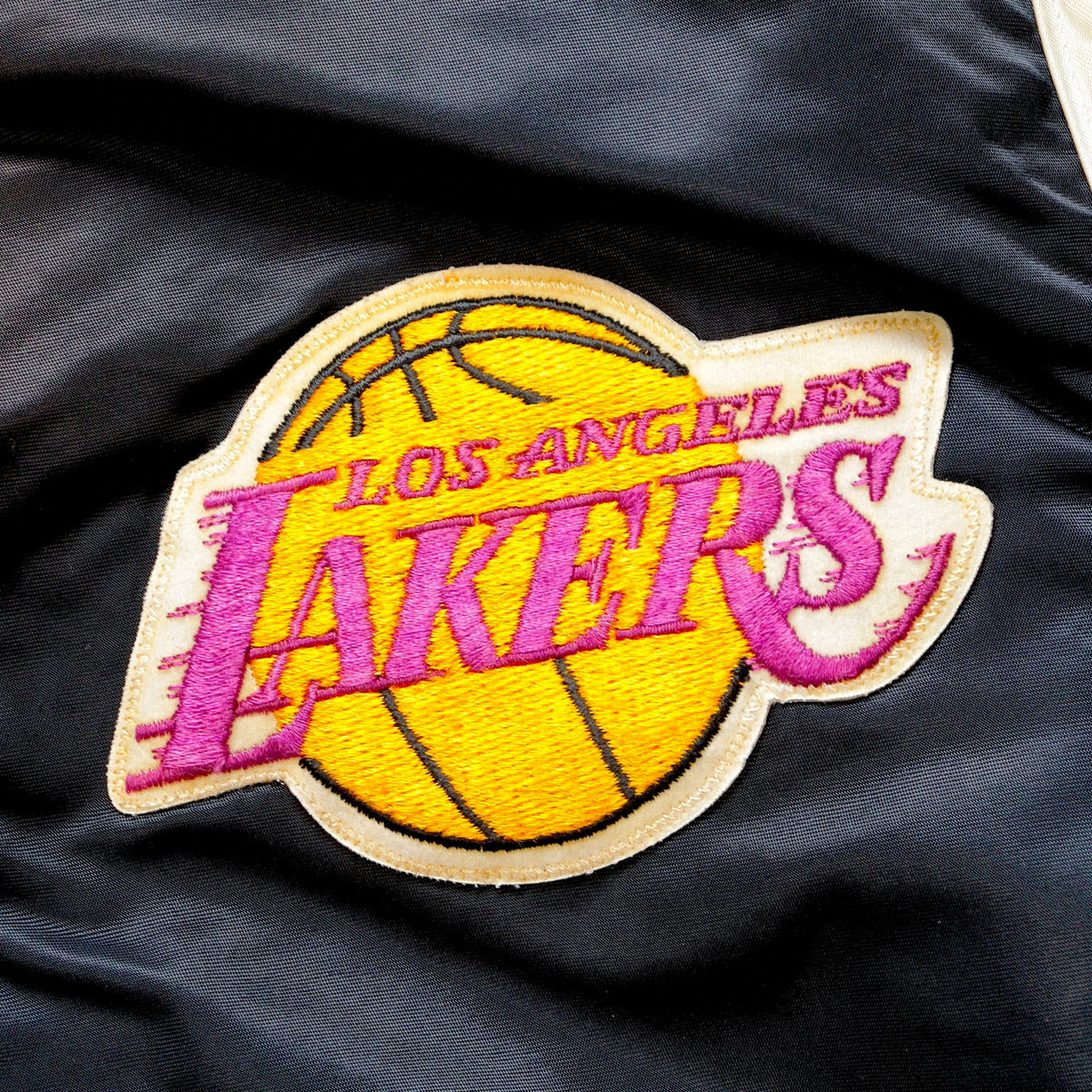 80s–90s Los Angeles Satin Varsity Jacket / Made in USA