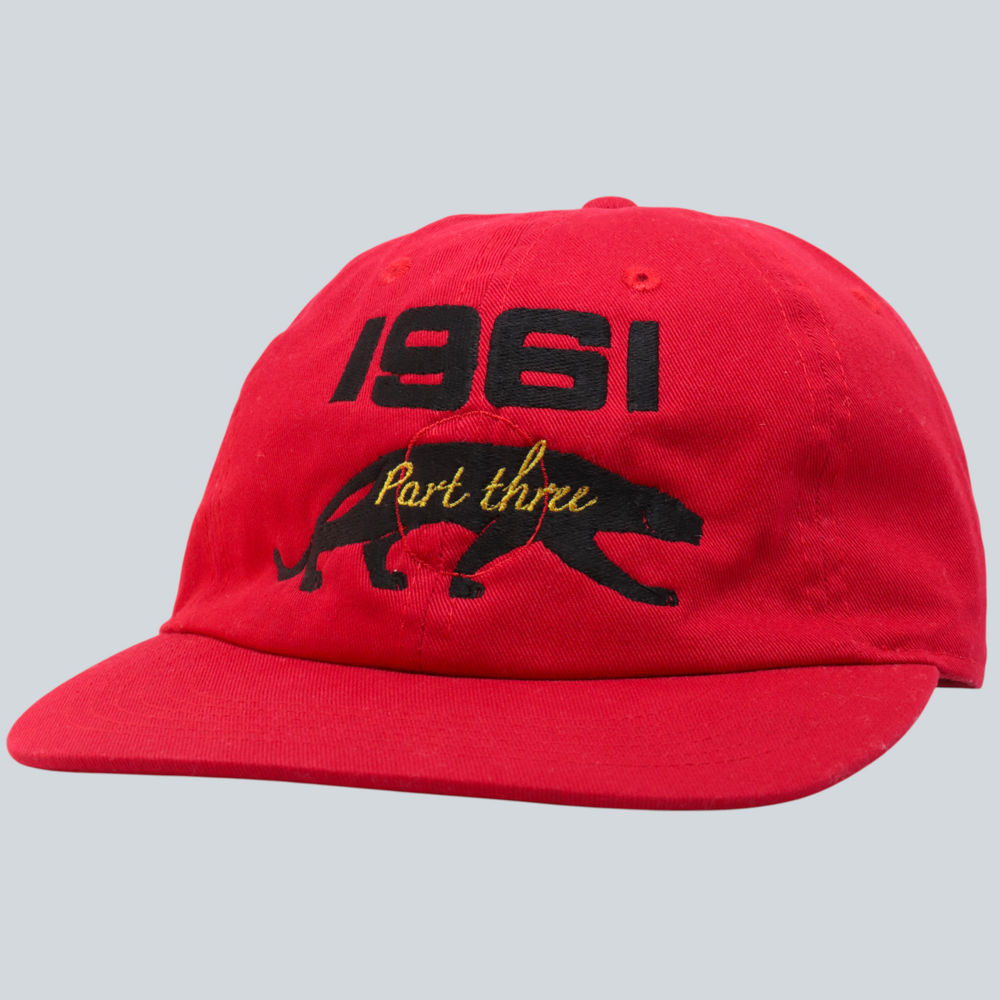 "1961 / Part three Embroidery Hat" (RED)