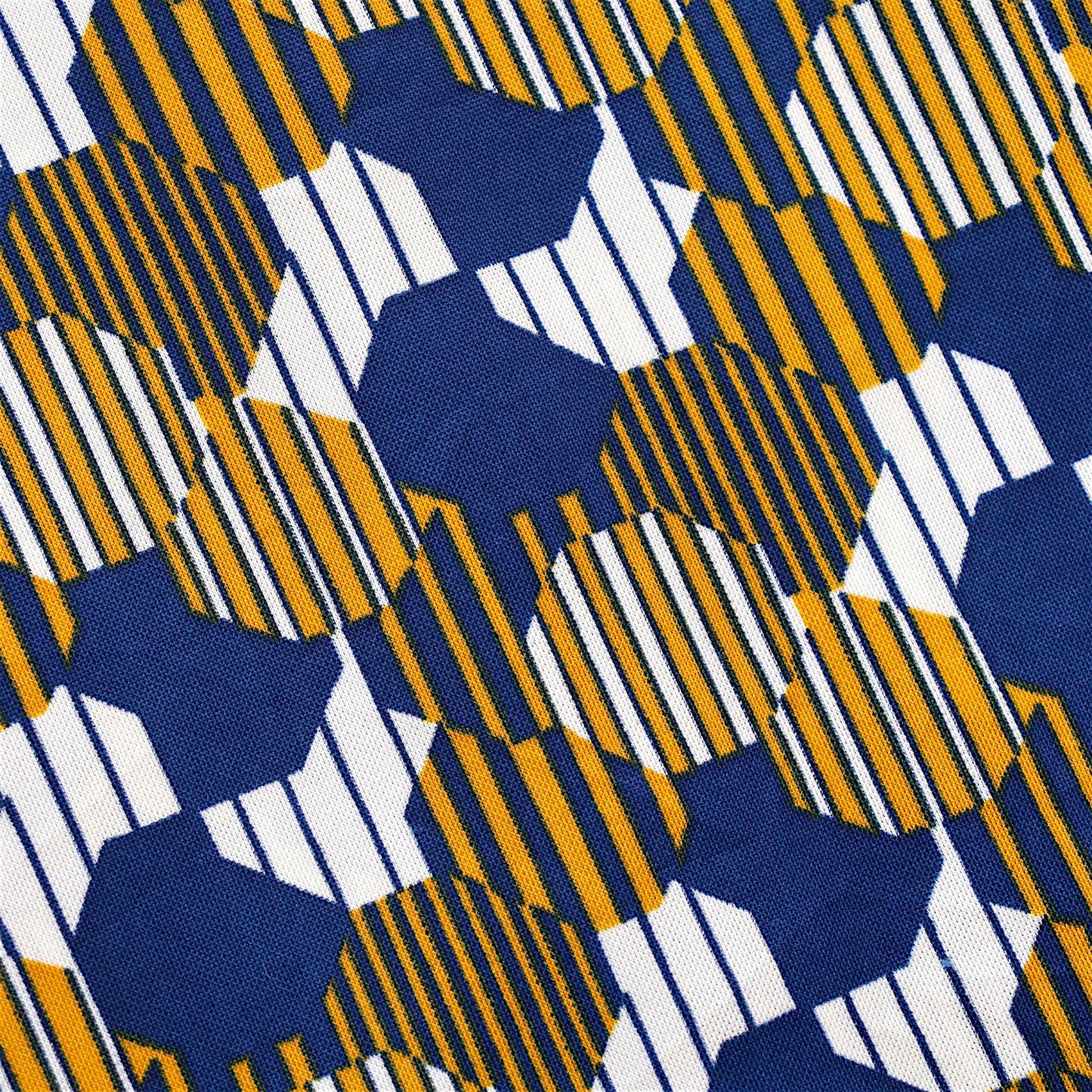 70's Geometric Pattern Short Sleeve Jersey Shirt / Made in WEST GERMANY