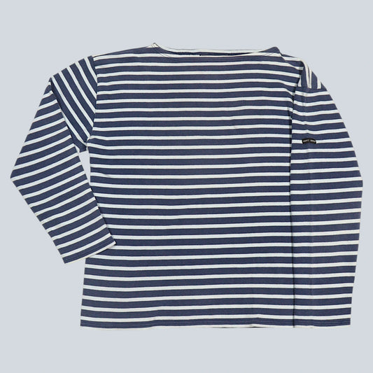 Used Boat Neck 3/4 Sleeve Striped Shirt / Made in FRANCE