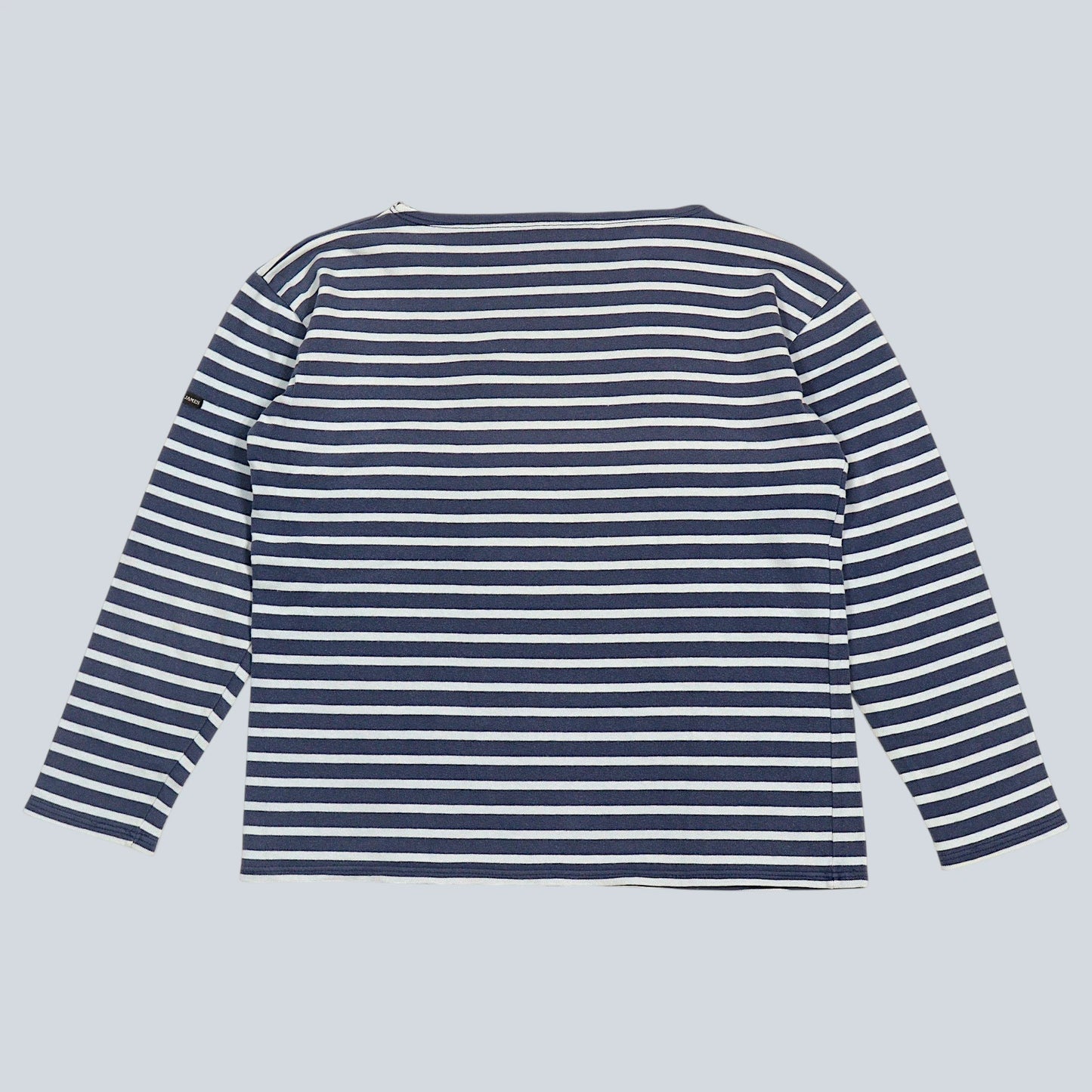 Used Boat Neck Sleeve Striped Shirt / Made in FRANCE