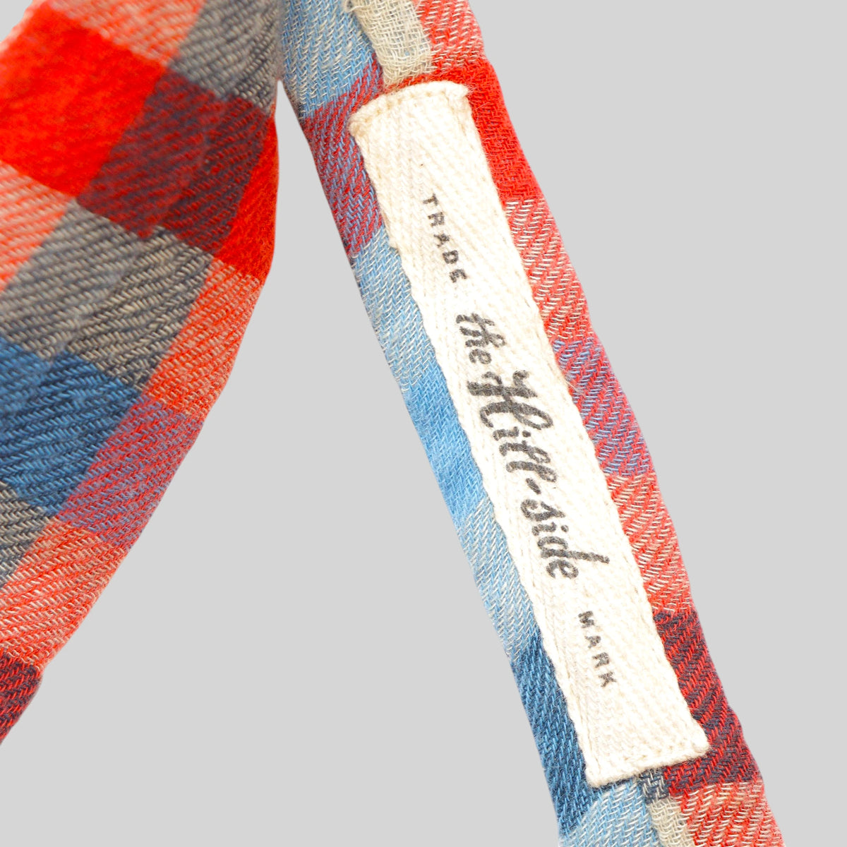 Cotton Gauze Check Square End Tie
