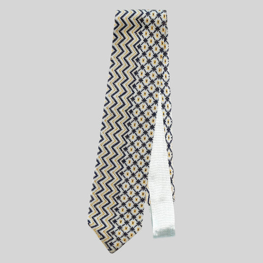 Geometric Knit Tie