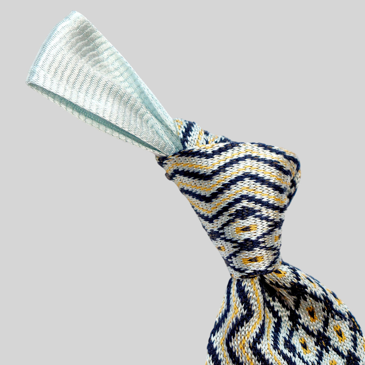 Geometric Knit Tie