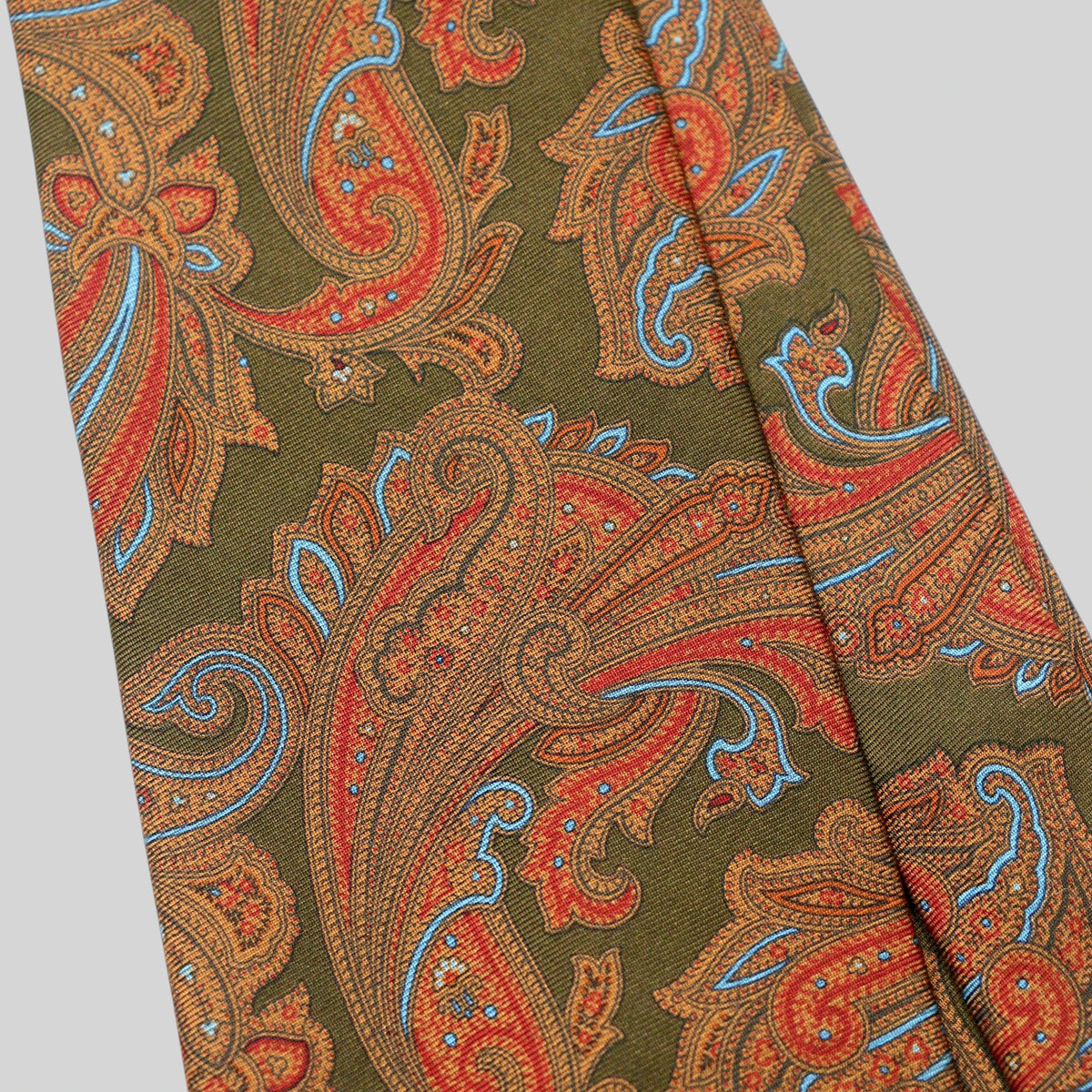 90s Silk Paisley Tie / Hand Made in JAPAN