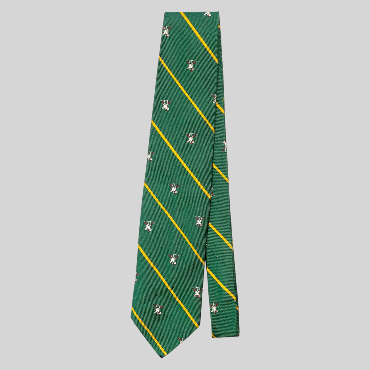 Cricket Embroidery Silk Tie / Hand Made in ITALY