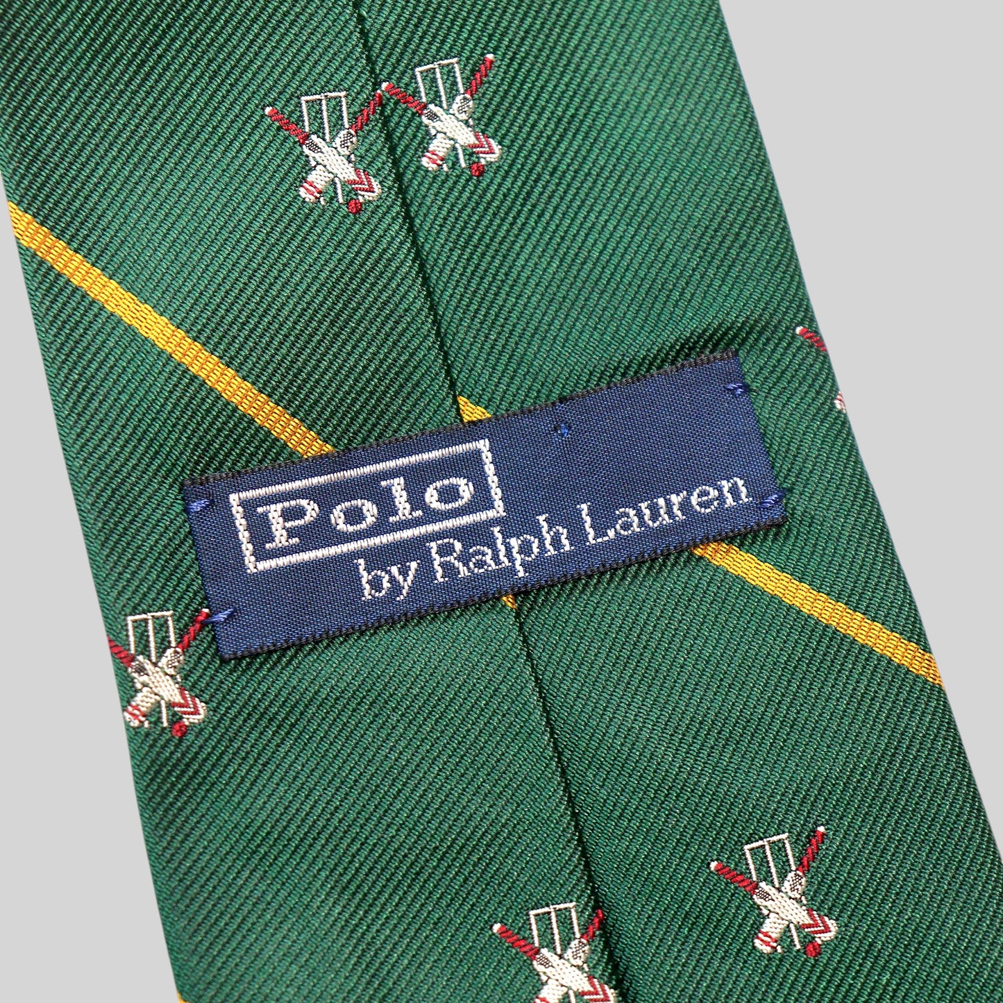 Cricket Embroidery Silk Tie / Hand Made in ITALY