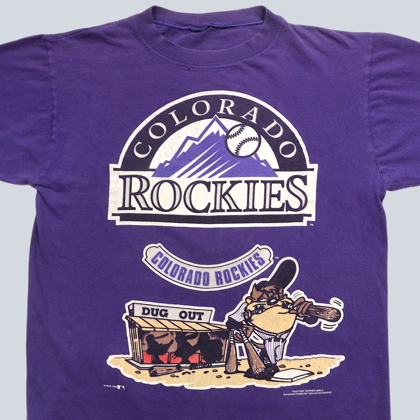 95s COLORADO ROCKIES × Tasmanian Devil T-Shirt