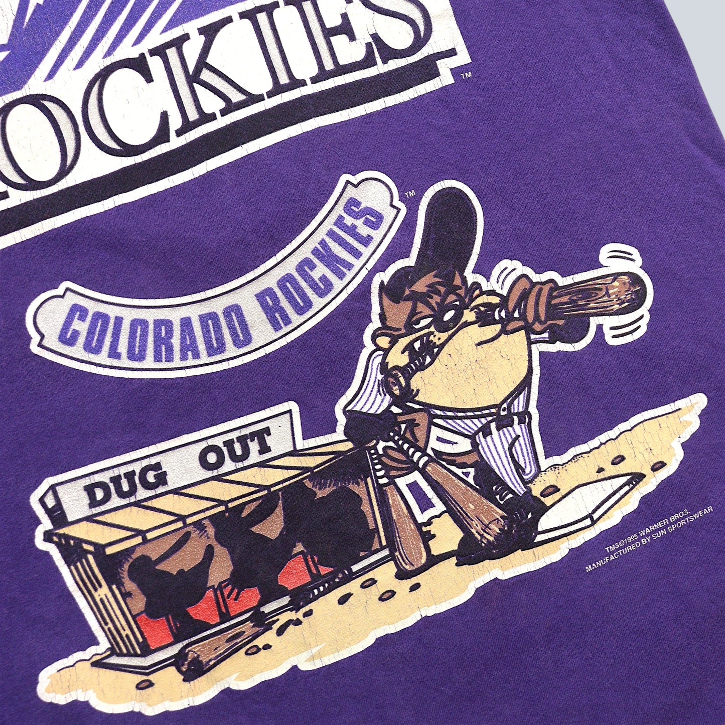 95s COLORADO ROCKIES × Tasmanian Devil T-Shirt