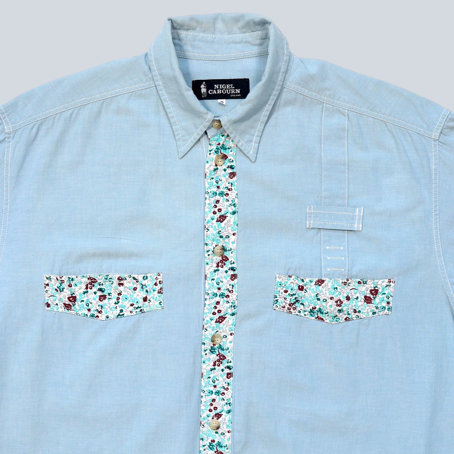 90s Floral Detail Shirt